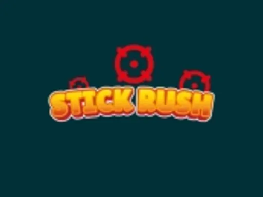 Stick Rush stick figure battling waves of enemies in a compact arena